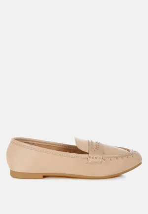 Penny Strap Studded Loafers By RUW