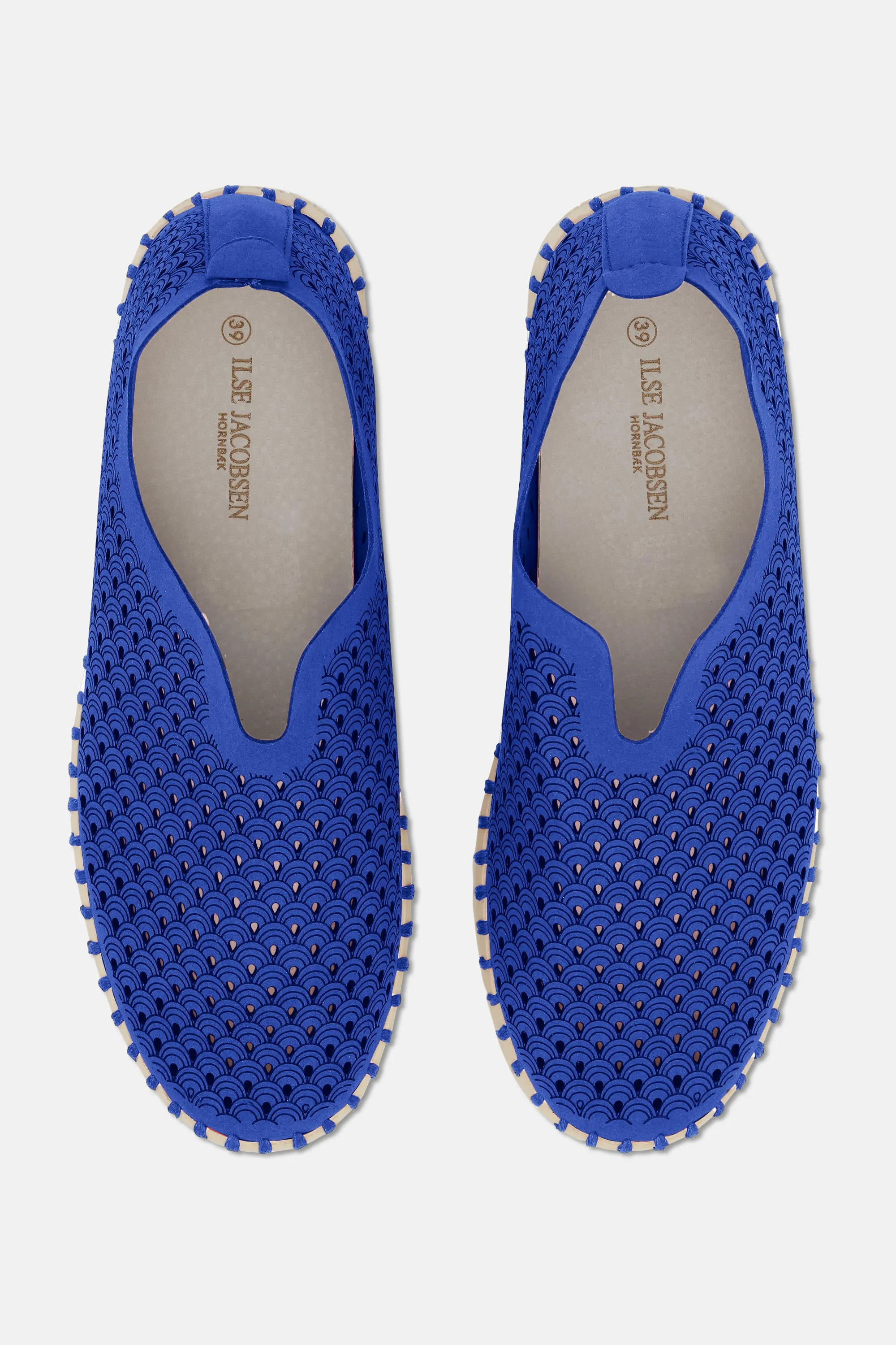 Platform Tulip Slipper - Blue Web