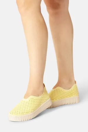 Platform Tulip Slipper - Lemon Drop