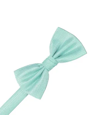 Pool Herringbone Kids Bow Tie