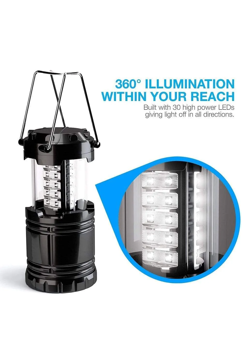 Portable LED Camping Lantern Outdoor Lantern (2 Packs)