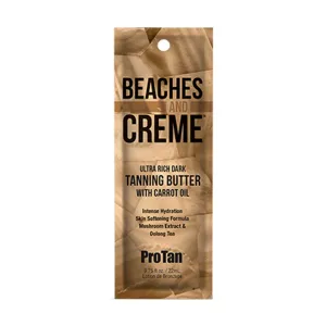 Pro Tan Beaches and Creme Dark Tanning Butter packette .75 oz (5 Pack)