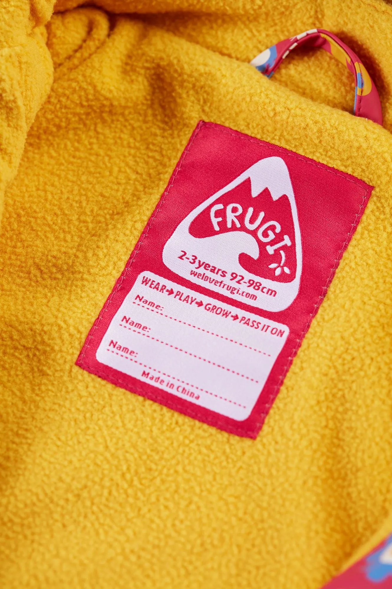 Puddlebuster Coat- Frugi -Smell the Flowers- Lined Waterproof Kids Coat (Puddle Buster Coat)