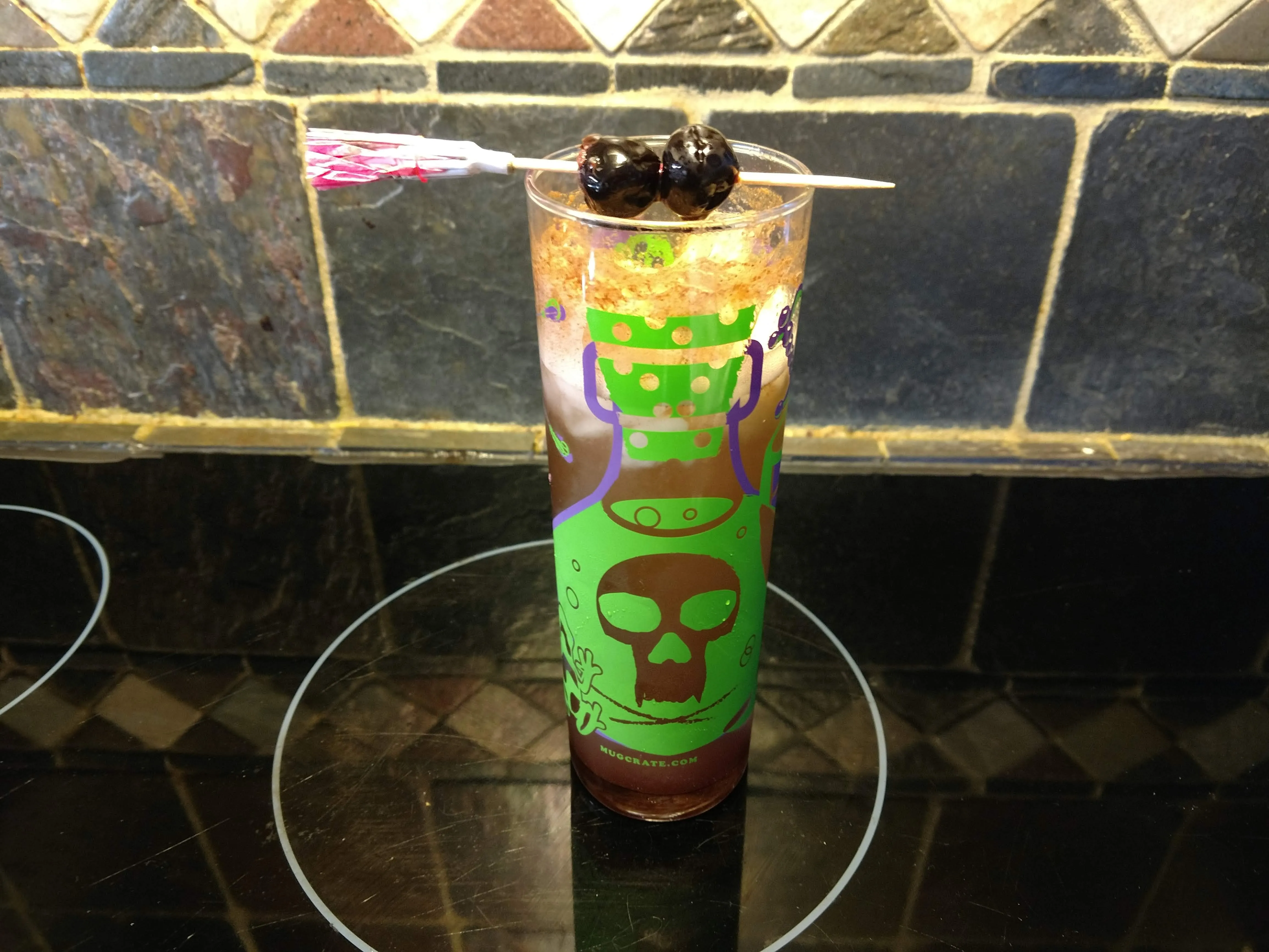 "Pick Yer Poison" 15oz Zombie glass -