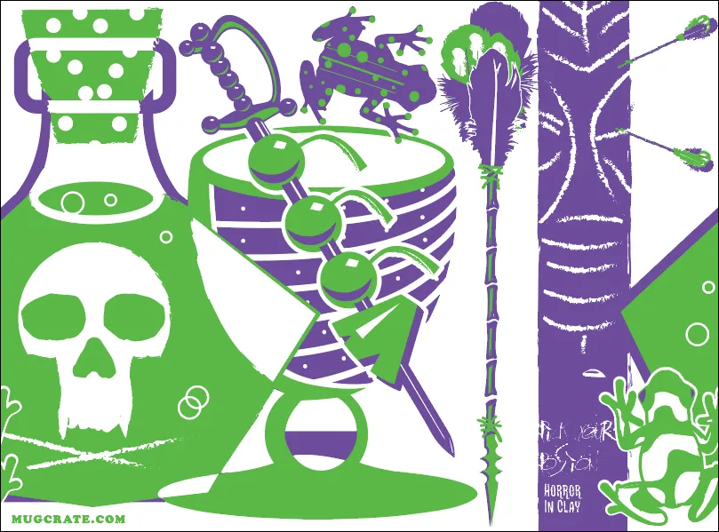 "Pick Yer Poison" 15oz Zombie glass -