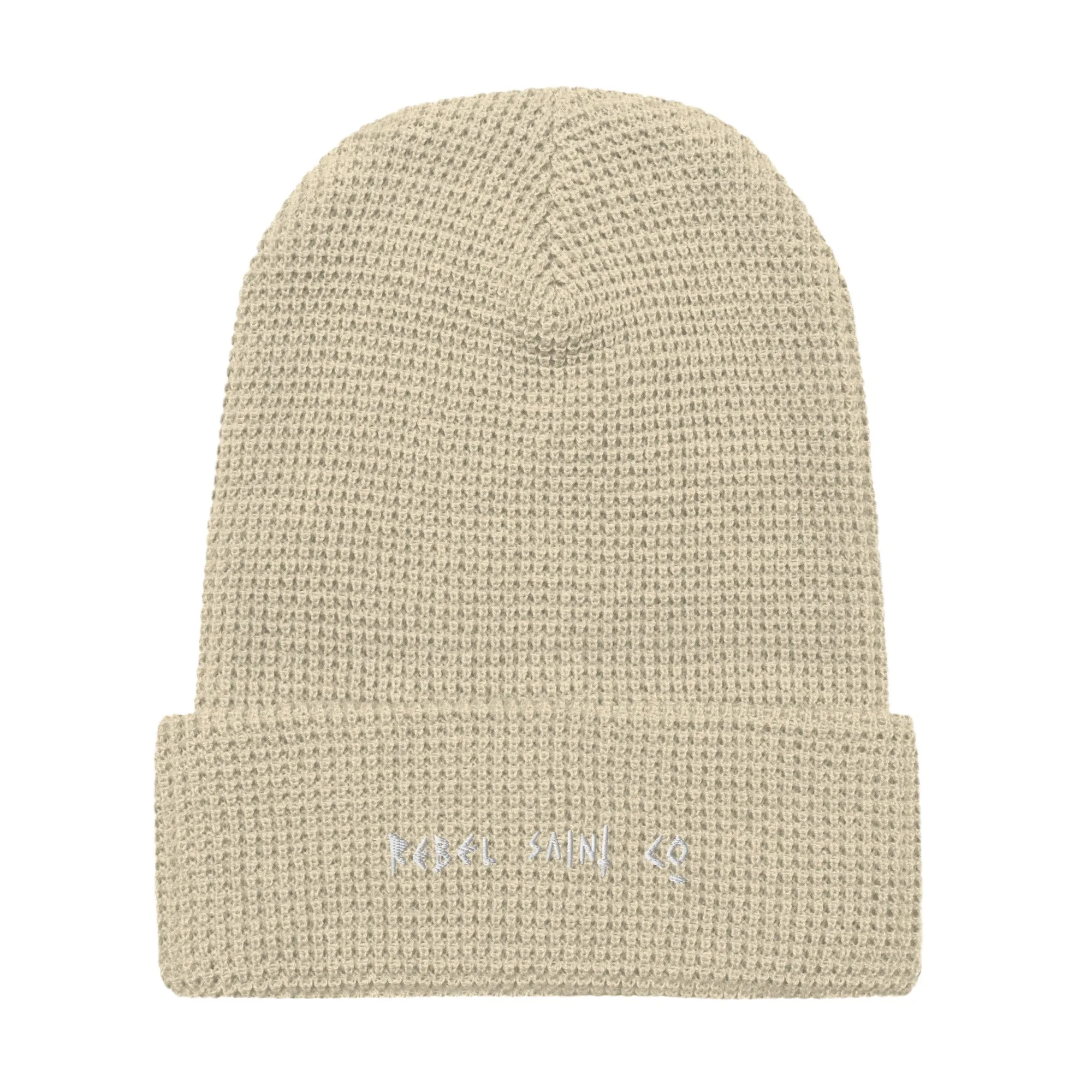 Rebel Saint co White Waffle beanie