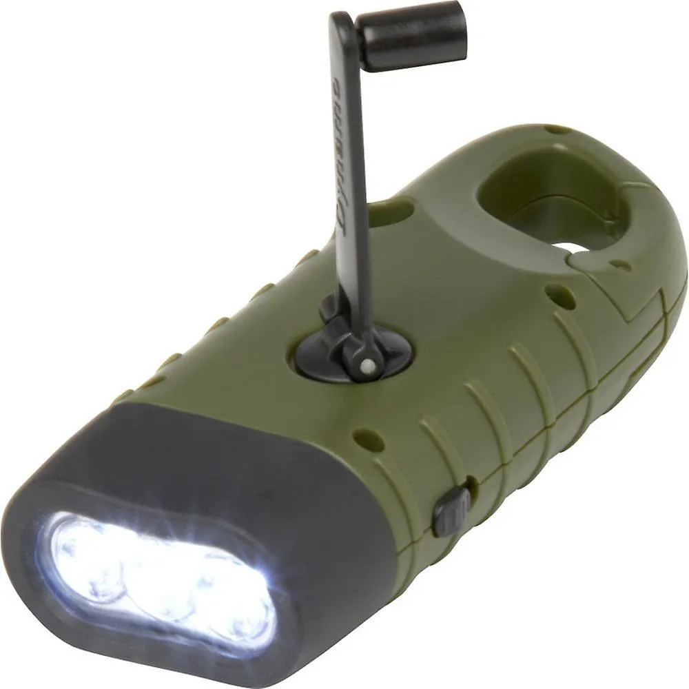 RECON GS2 ABS  Recycled Plastic LED Flashlight solar & Hand crank Powered