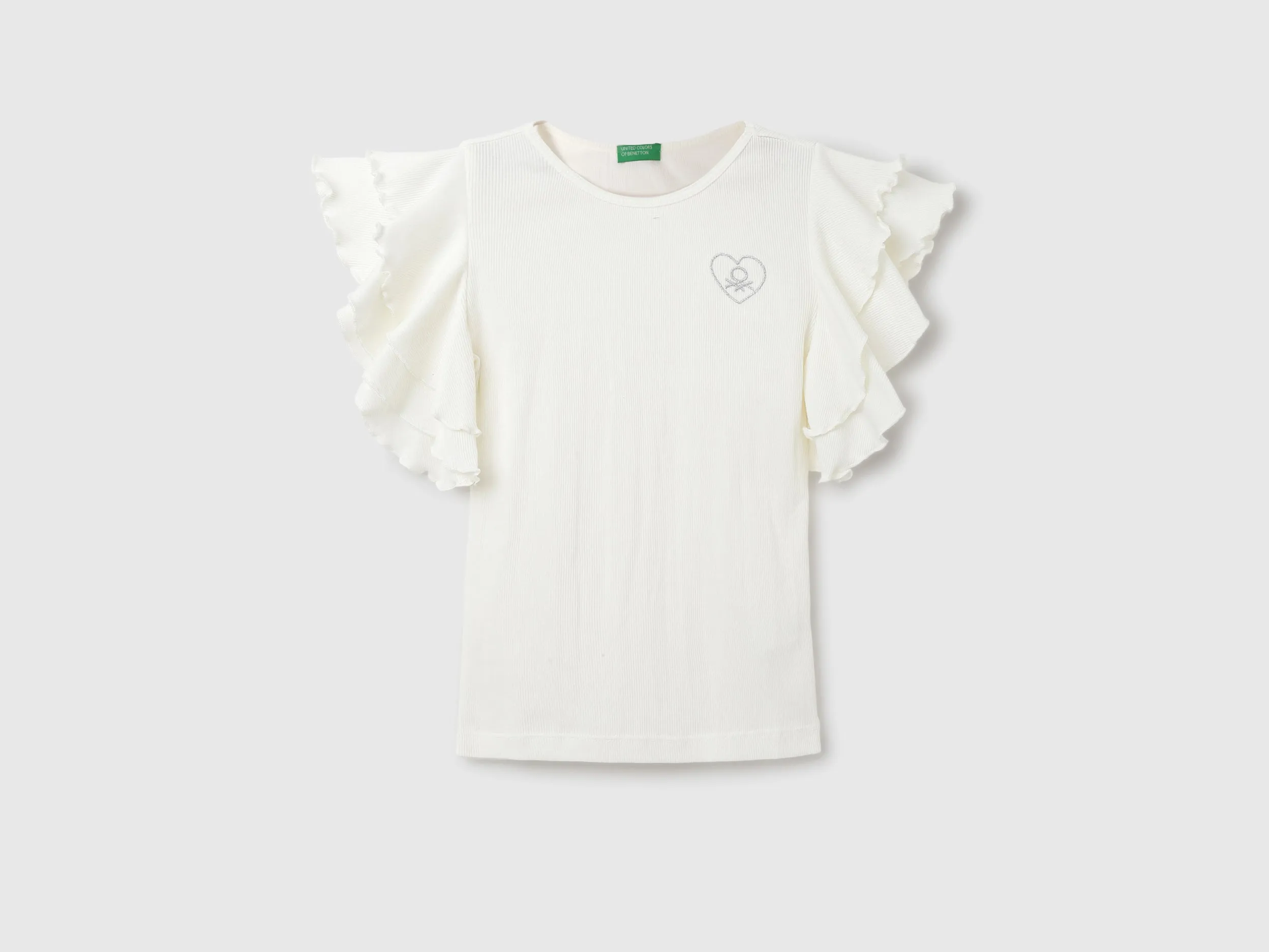 Regular Fit Round Neck Ribbed Top