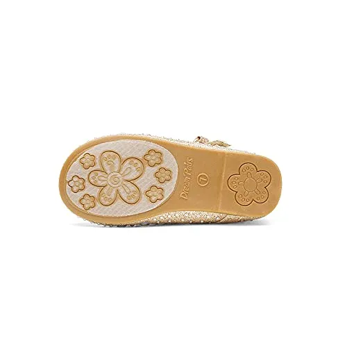 Rhinestone Mary Jane Flats: Dream Pairs Angel-66 Ballerina Shoes