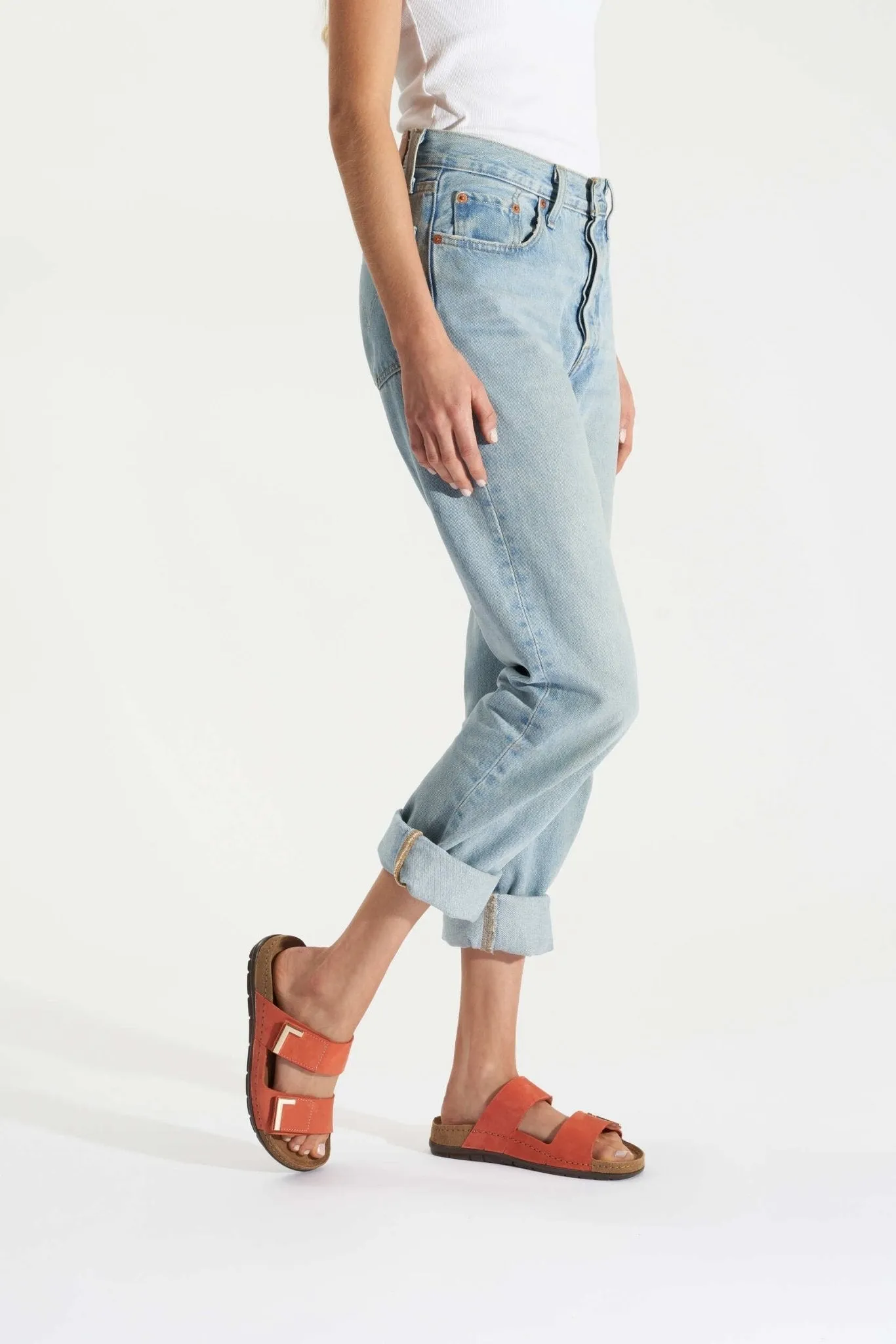 'Rodigo' women's slide sandal - orange