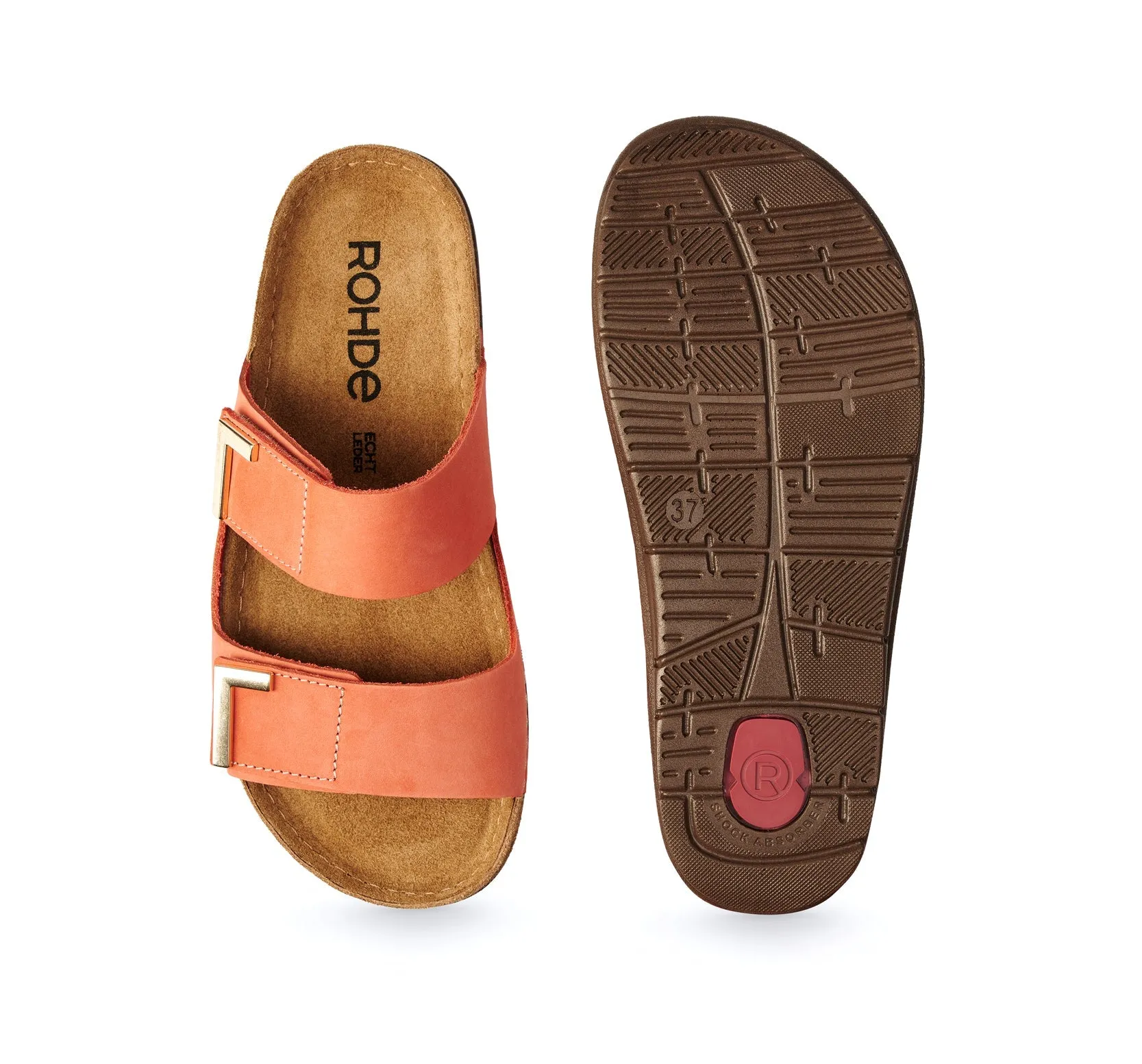 'Rodigo' women's slide sandal - orange
