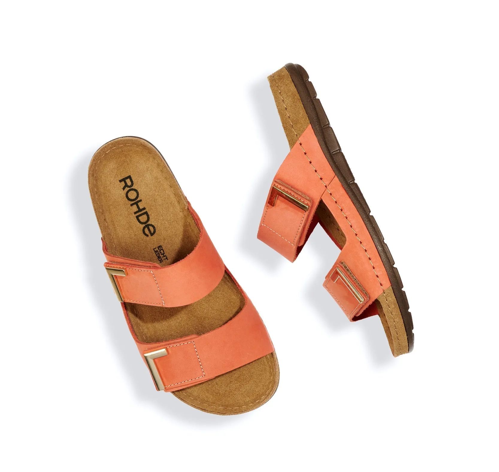 'Rodigo' women's slide sandal - orange
