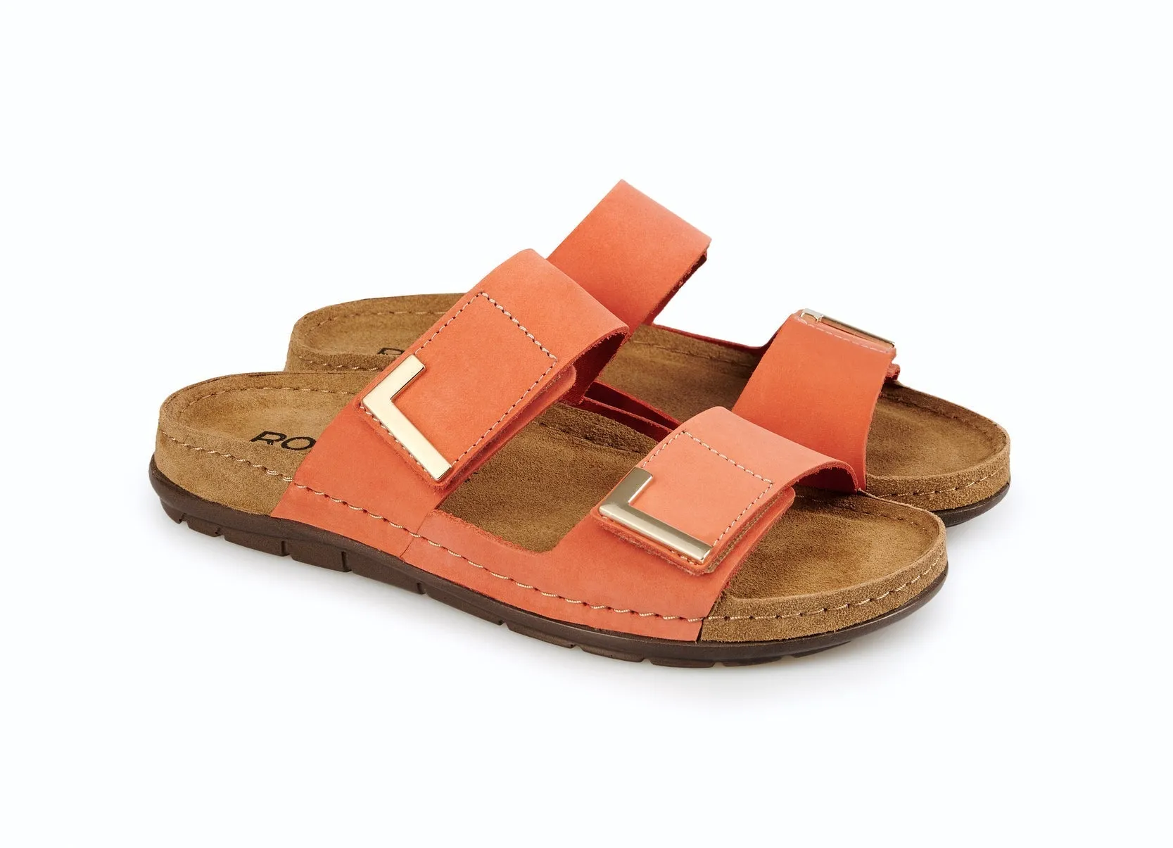 'Rodigo' women's slide sandal - orange