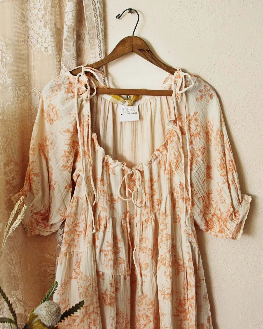 Rose Melon Cotton Dress