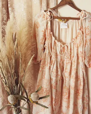 Rose Melon Cotton Dress