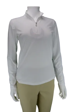 SanSoleil 900434 SunGlow Zip Mock. White | SPF 50