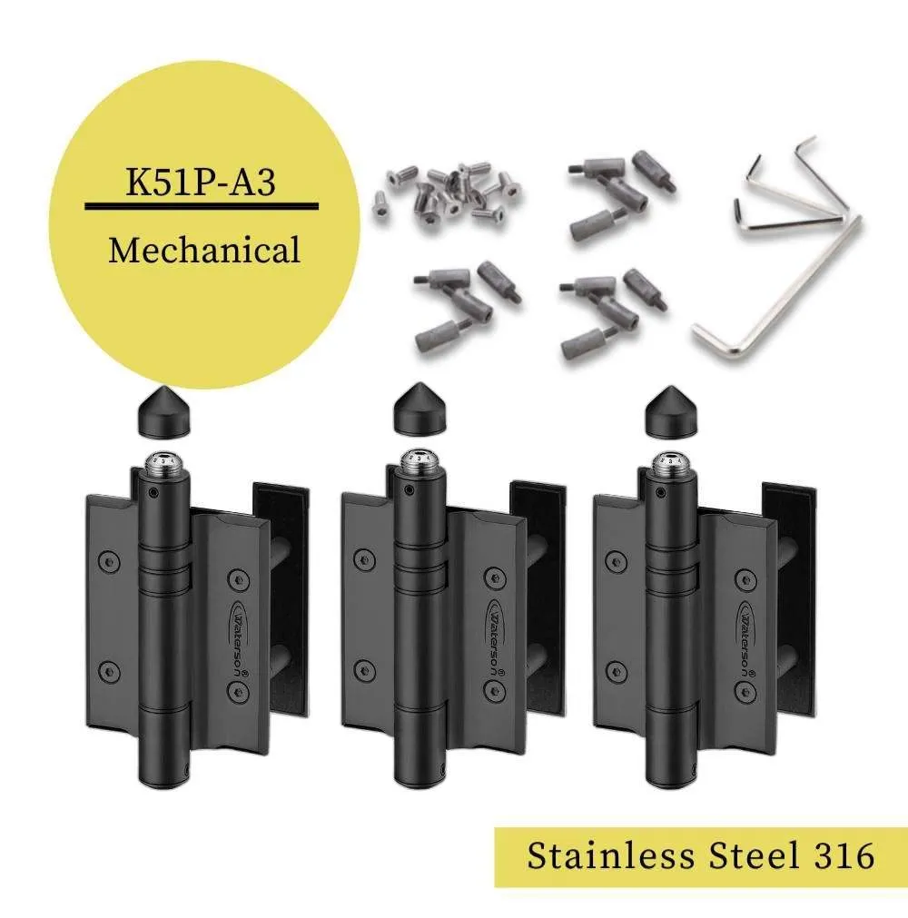 Self Closing Pool Gate Hinges | Marine Grade | 7ft | K51P-316-A3 | 3 Pack