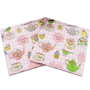 Servilletas de tazas Shabby Chic (20 piezas)