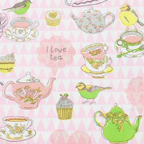 Servilletas de tazas Shabby Chic (20 piezas)