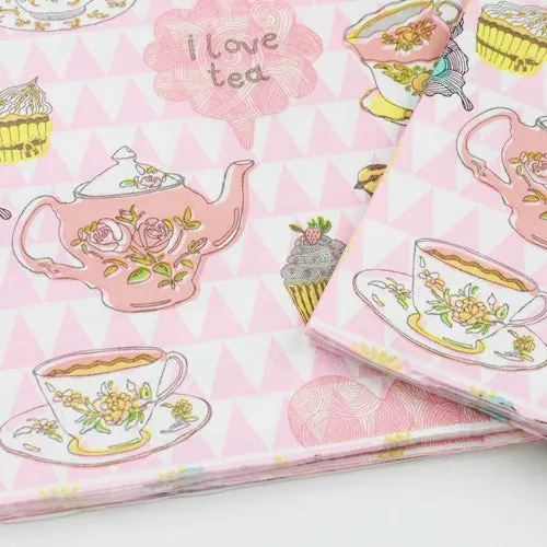 Servilletas de tazas Shabby Chic (20 piezas)