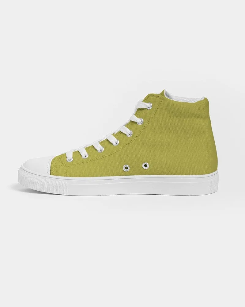 Shaded Midtone Yellow High-Top Canvas Sneakers | Men's | C0M0Y80K30