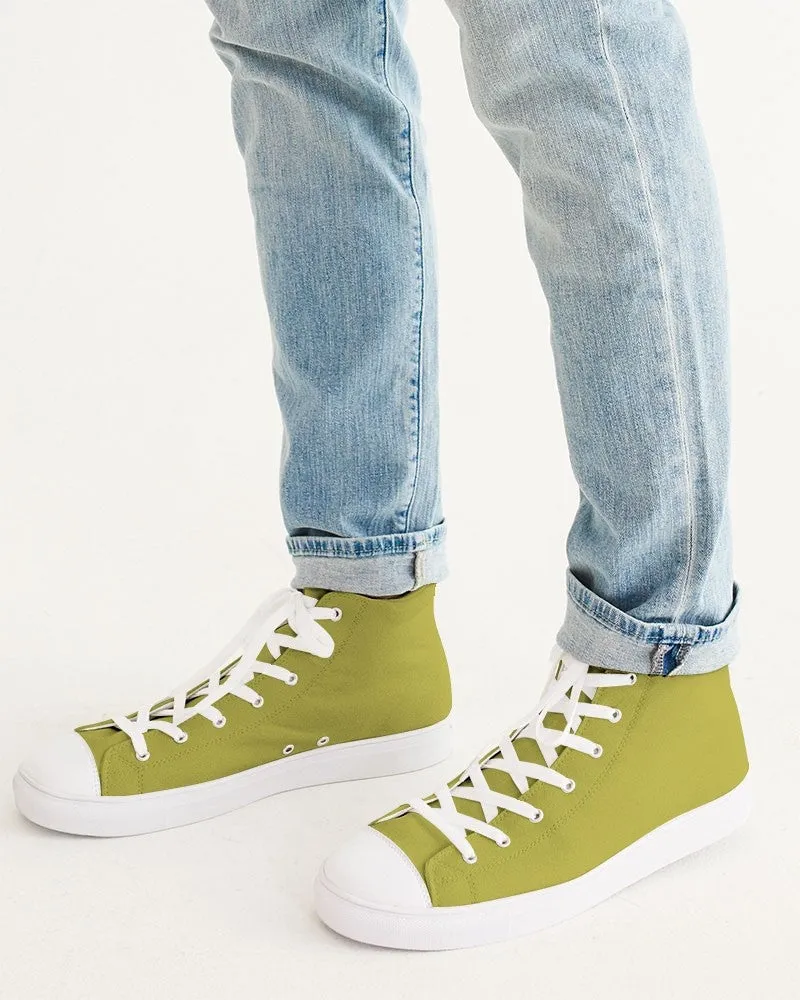 Shaded Midtone Yellow High-Top Canvas Sneakers | Men's | C0M0Y80K30