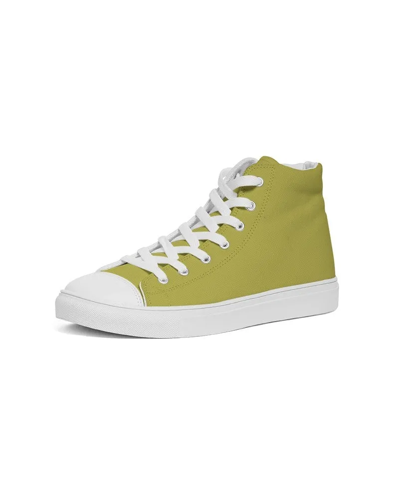 Shaded Midtone Yellow High-Top Canvas Sneakers | Men's | C0M0Y80K30