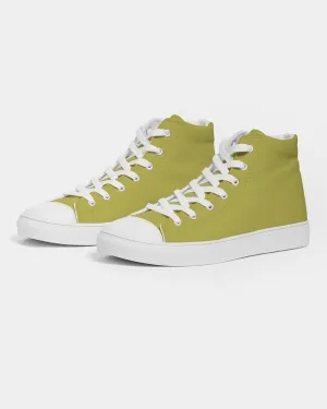 Shaded Midtone Yellow High-Top Canvas Sneakers | Men's | C0M0Y80K30
