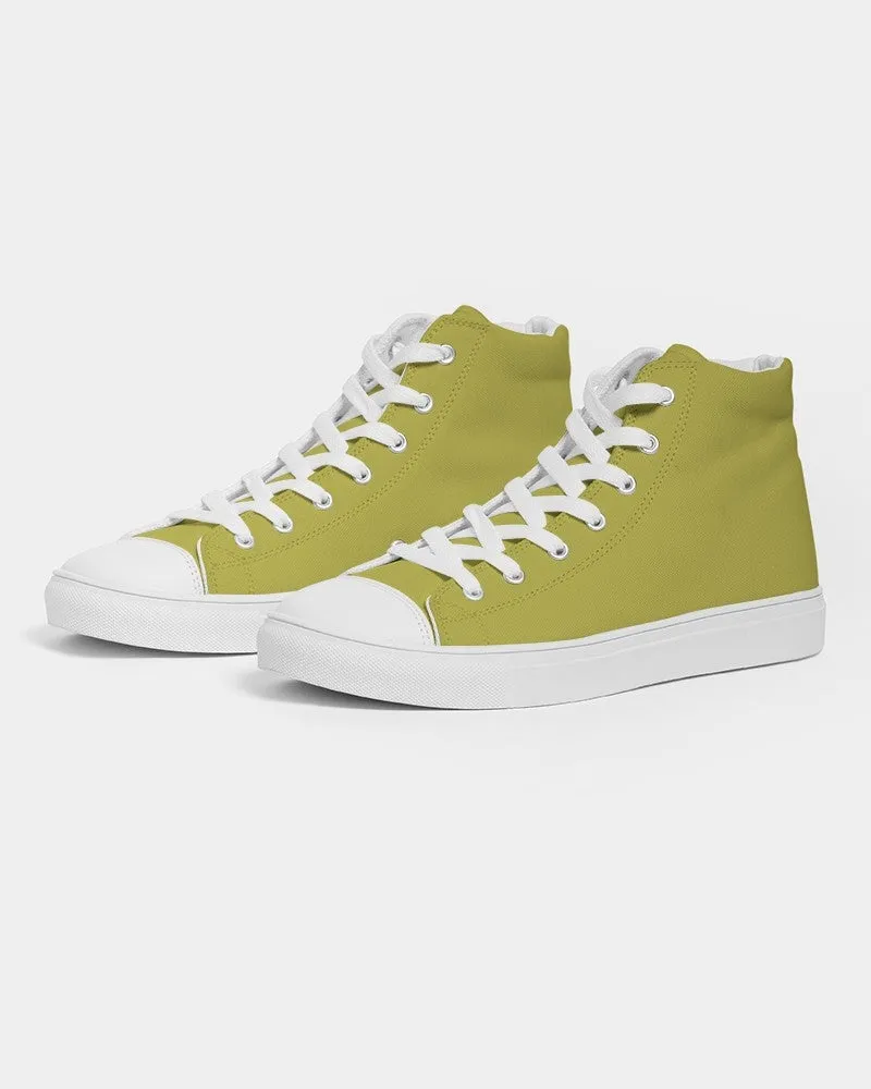 Shaded Midtone Yellow High-Top Canvas Sneakers | Men's | C0M0Y80K30