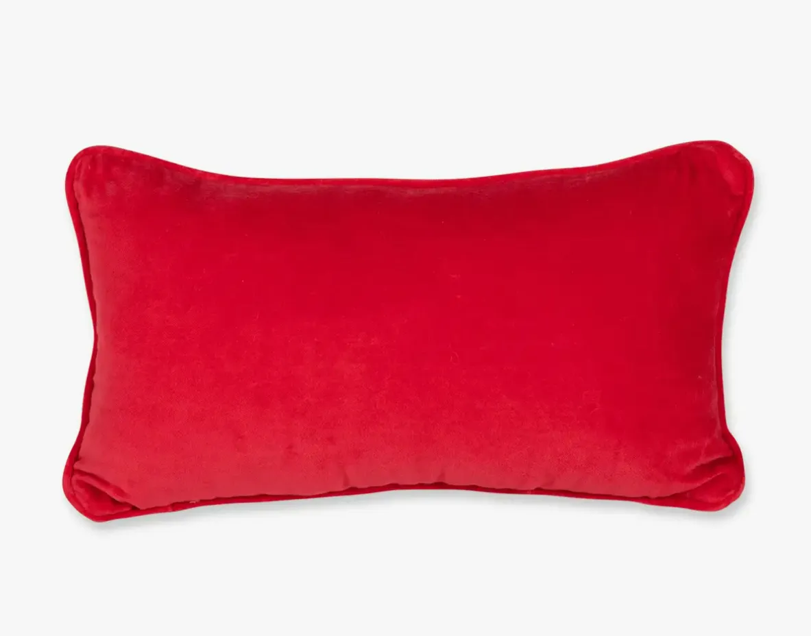 Shady Beach Needlepoint Pillow