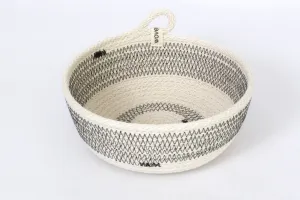 Small Striped Woven Bowl