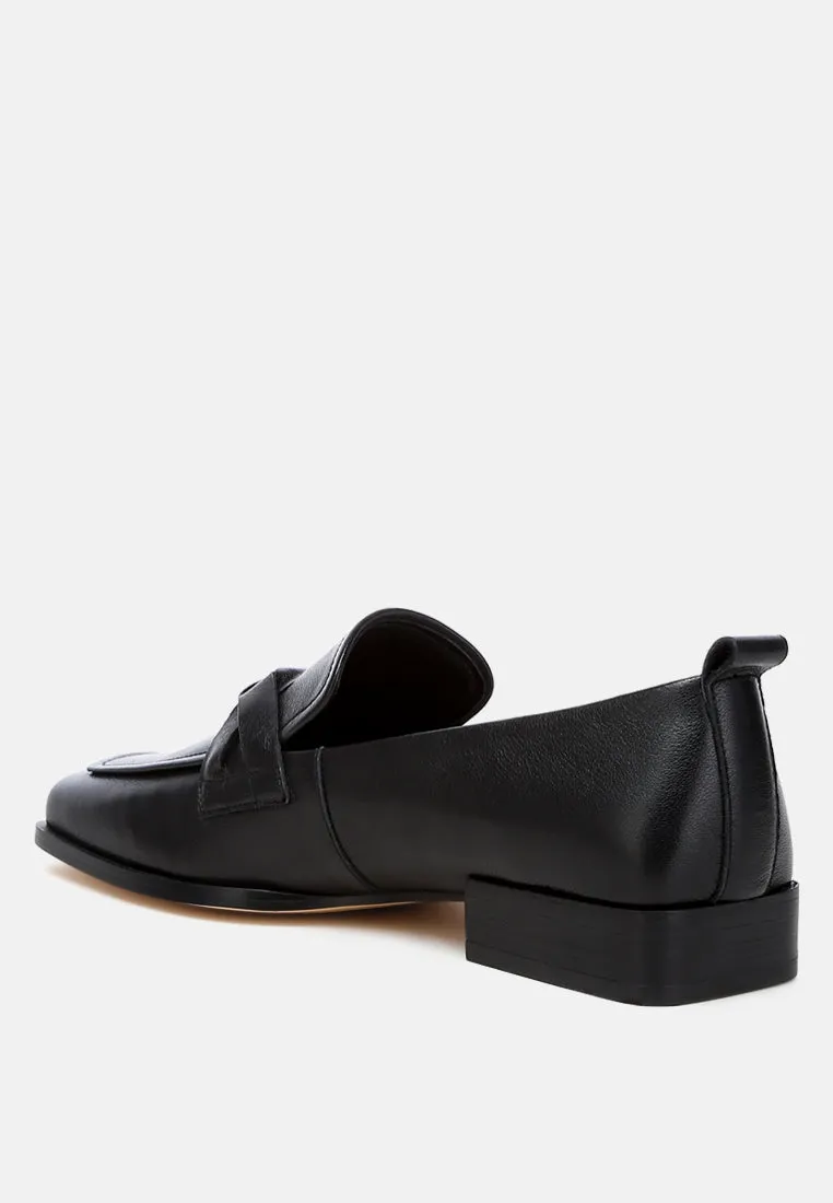 Soft Faux Leather Braided Loafers By Ruw