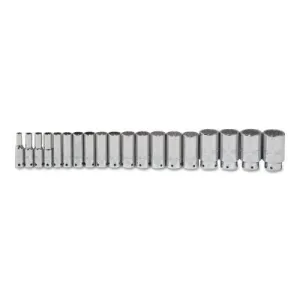 Stanley® Products Tether-Ready Drive Deep Socket Sets, 1/2 in Drive, 12 Point, Inch, 54105-TT
