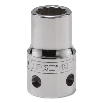 Stanley?? Products Tether-Ready Drive Deep Sockets, 1/2 in Drive, 12 mm, 1 31/64 in L, 12 Points, 5412M-TT