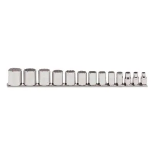 Stanley® Products Tether-Ready Drive Socket Sets, 3/8 in Drive, 12 Point, Inch, 52124-TT