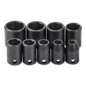 Stanley?? Products Torqueplus 9 Piece Impact Socket Sets, 3/8 in, 6 Point, 72102