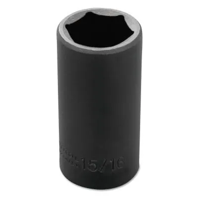 Stanley® Products Torqueplus Deep Impact Sockets , 3/8 in Drive, 15/16 in Opening, 6 Points, 7730H