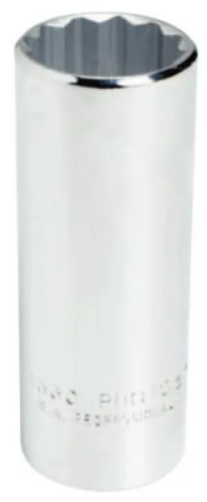 Stanley® Products Torqueplus Deep Sockets, 1/2 in Drive, 1 1/4 in Opening, 12 Points, 5340