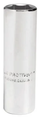 Stanley?? Products Torqueplus Deep Sockets 1/4 in, 1/4 in Drive, 11/32 in, 6 Points, 4711L