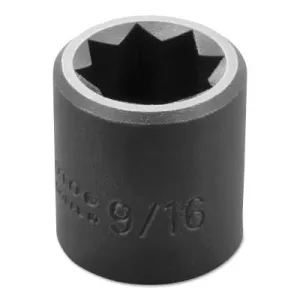Stanley?? Products Torqueplus Impact Sockets 3/8 in, 3/8" Dr, 9/16 in, 8 Pt, 7218S