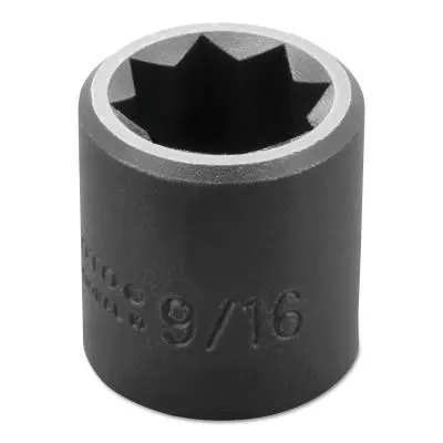 Stanley?? Products Torqueplus Impact Sockets 3/8 in, 3/8" Dr, 9/16 in, 8 Pt, 7218S
