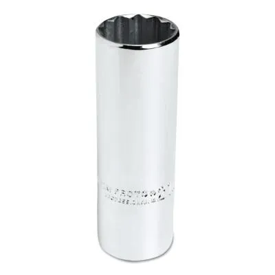 Stanley?? Products Torqueplus Metric Deep Sockets 1/2 in, 1/2 in Drive, 25 mm, 12 Points, 5325M