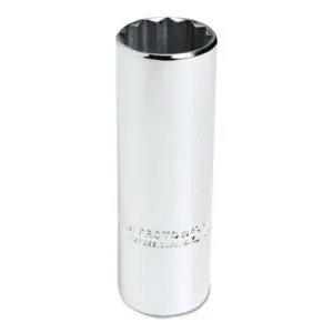 Stanley?? Products Torqueplus Metric Deep Sockets 1/2 in, 1/2 in Drive, 25 mm, 12 Points, 5325M