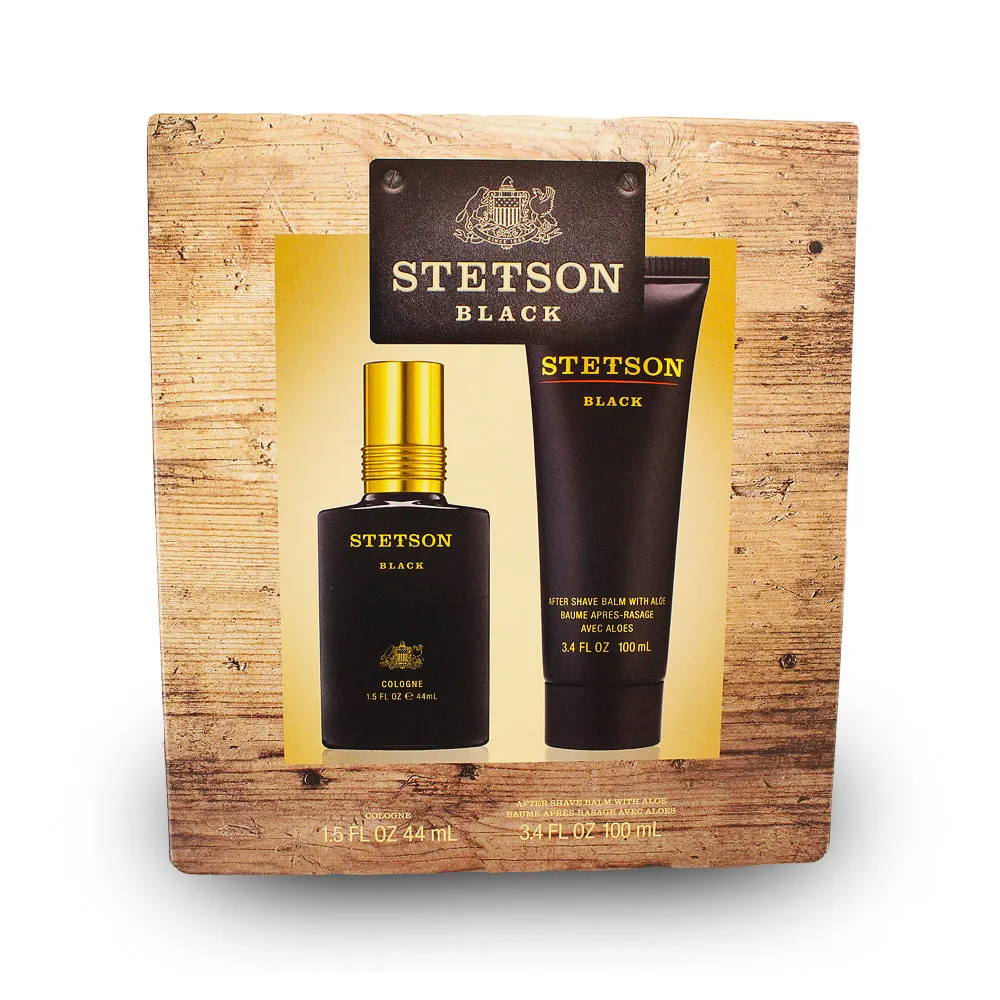 Stetson Black 2 Pc. Gift Set For Men