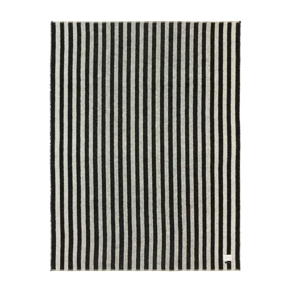 Stills  Blanket, Black/Ivory Stripe