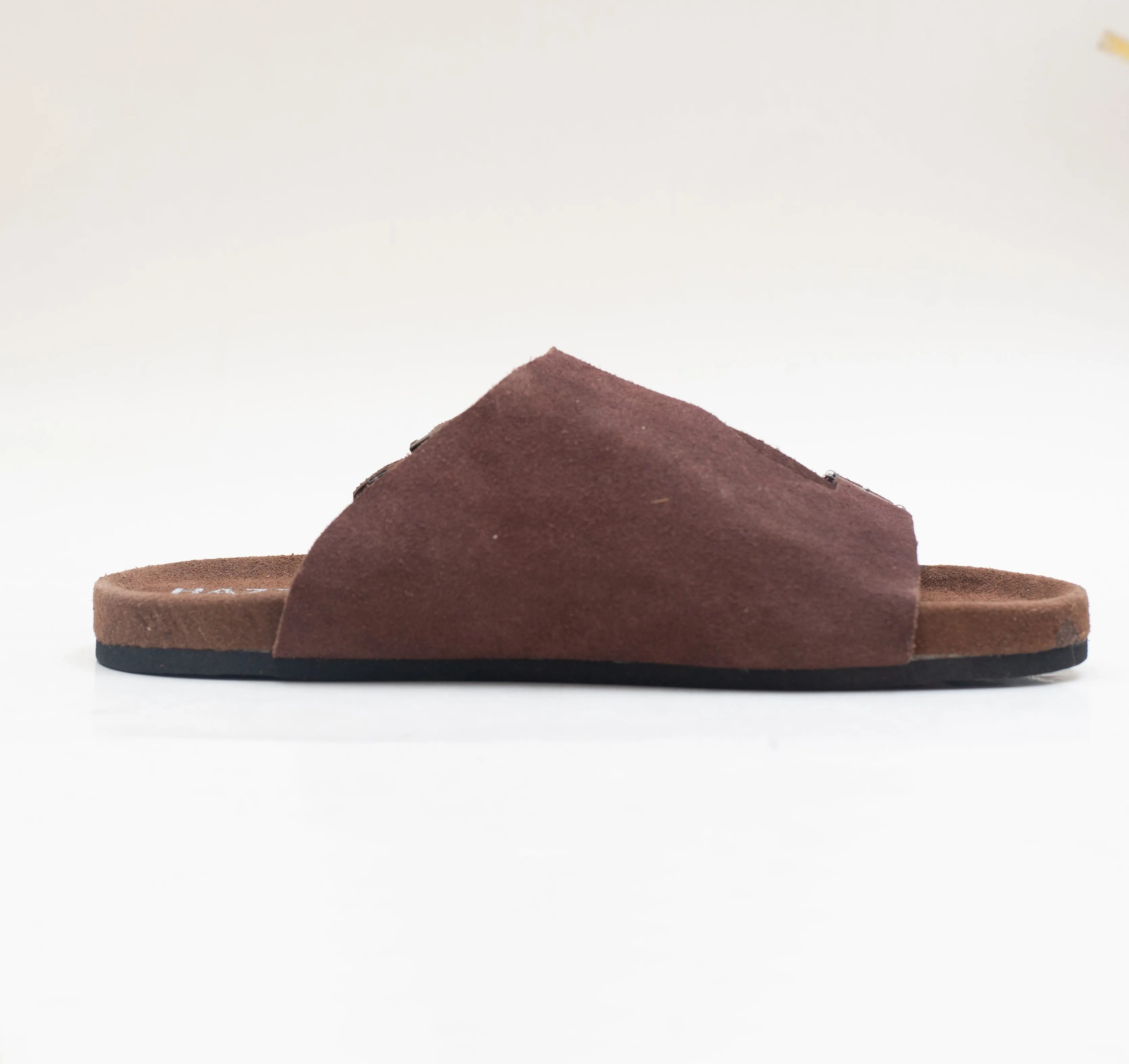 Suede Sandal - Double Belt