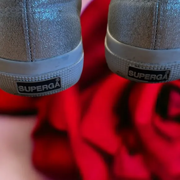 Superga Silver Metallic Sneakers 39.5