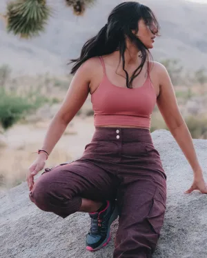 THE PANTS in Wine Red
