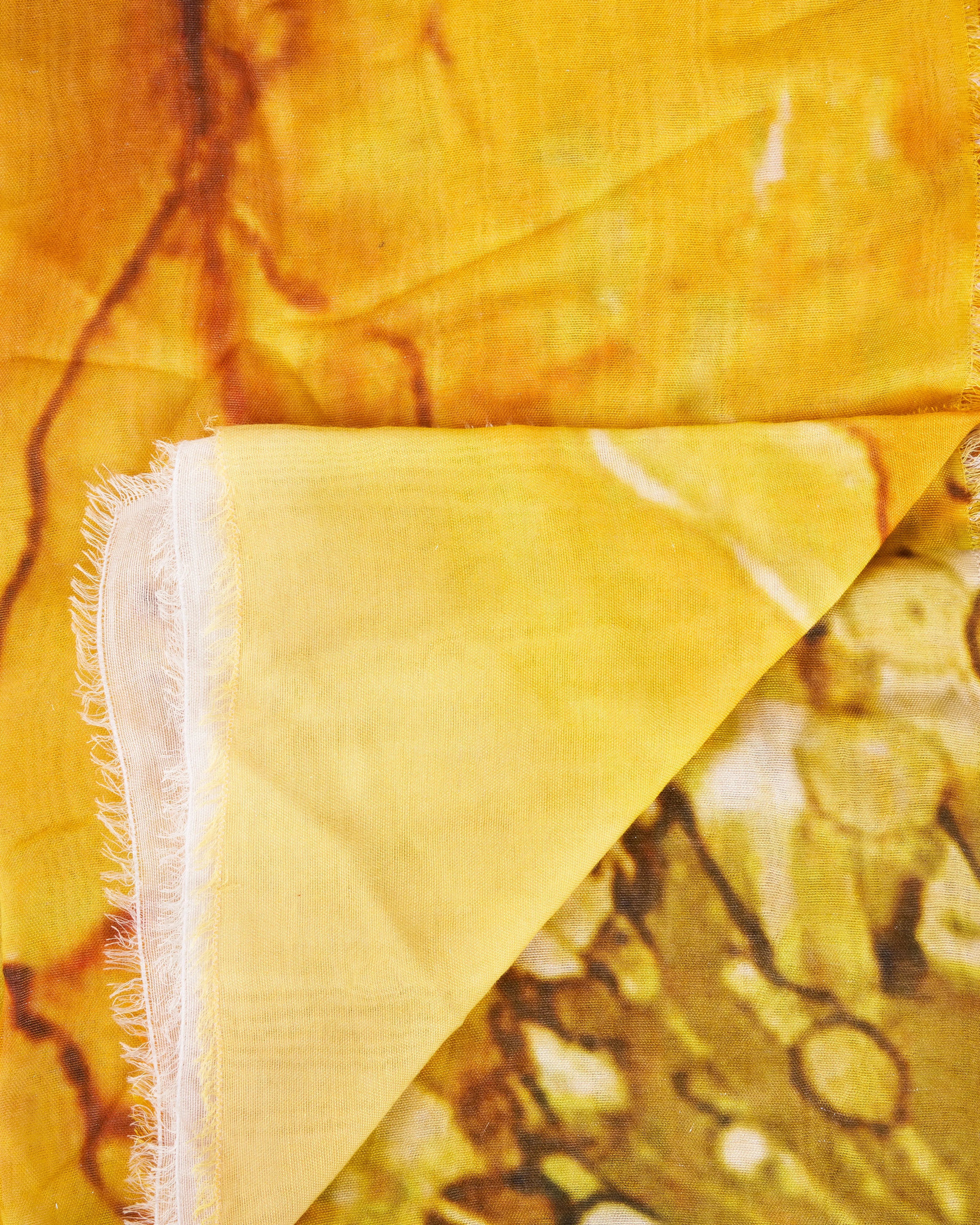 tiffany floral scarf - yellow/white