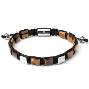 Tiger Eye and Abstract Silver